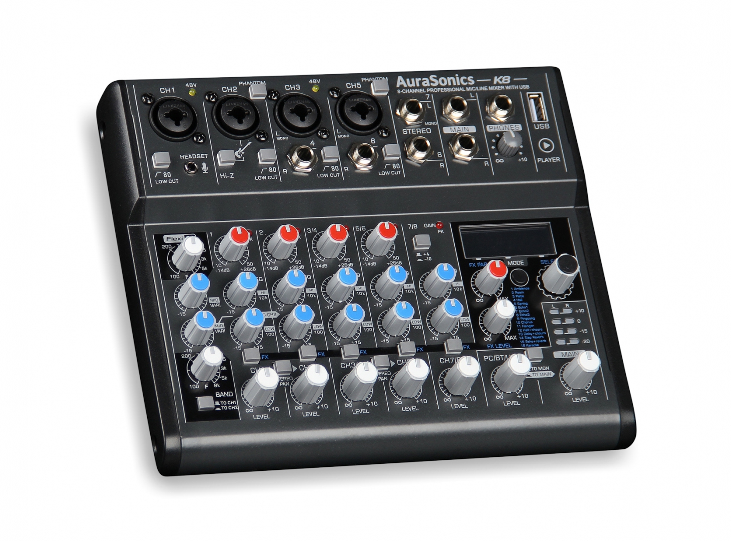 AuraSonics K8 компактный микшерный пульт в Златоусте