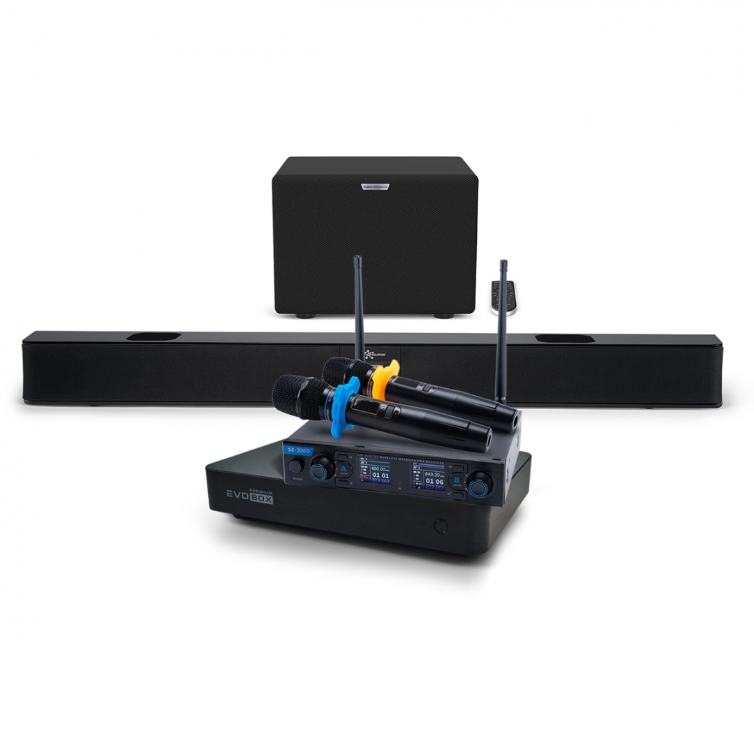 Hi-End караоке-система EVOBOX Premium + EvoSoundBar (саундбар с караоке) в Златоусте