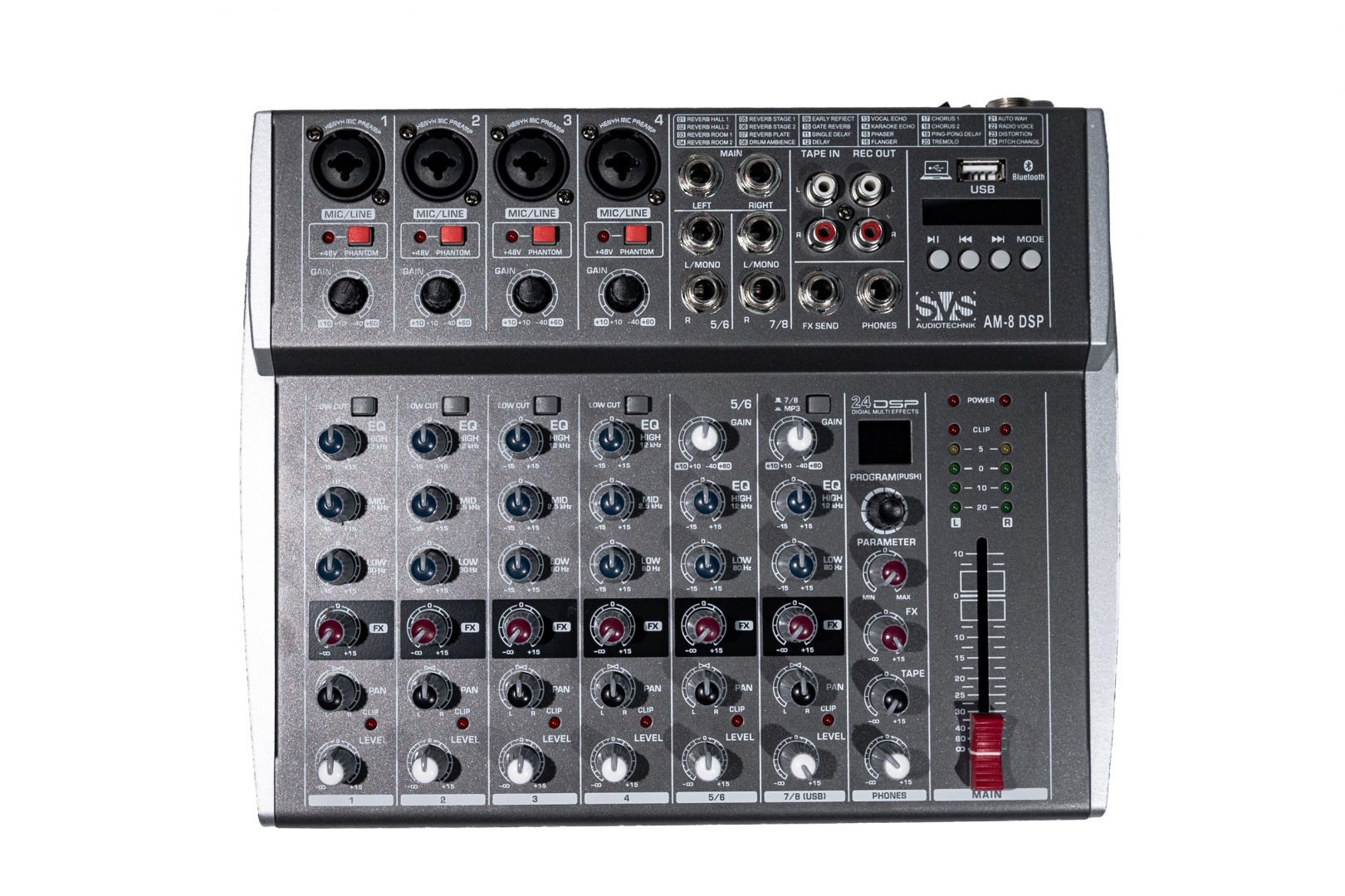 SVS Audiotechnik mixers AM-8 DSP Микшерный пульт аналоговый, 8-канальный в Златоусте