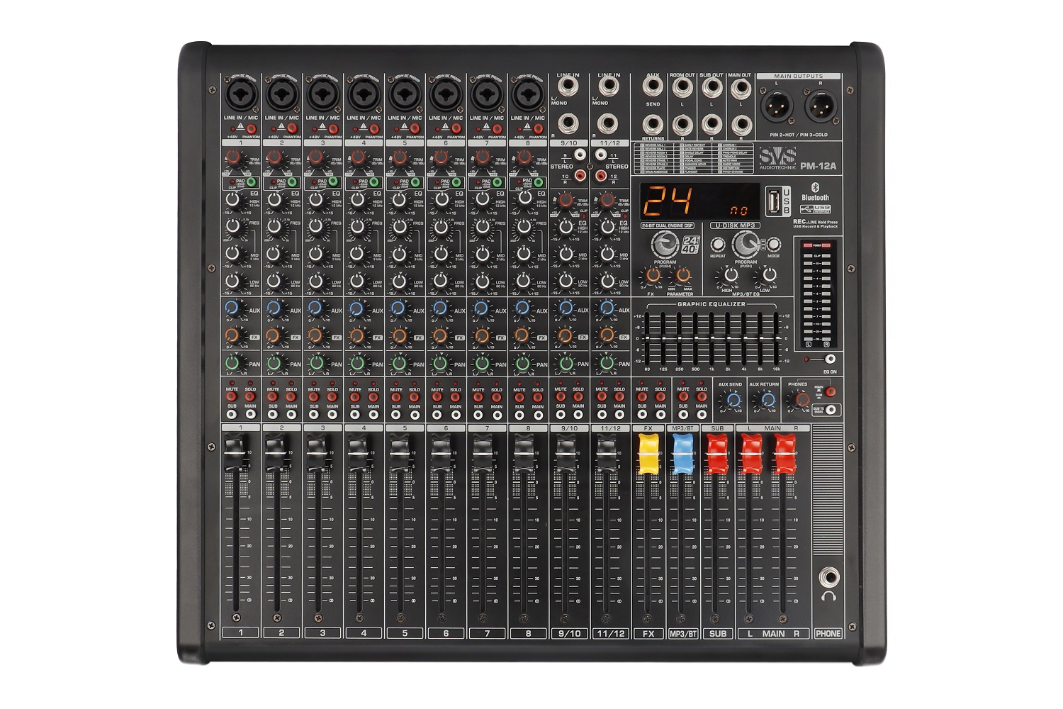 SVS Audiotechnik mixers PM-12A Активный аналоговый микшерный пульт, 12-канальный в Златоусте
